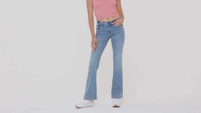 Women's Low-Rise Flare Jeans - Wild Fable™ Medium Wash, 2 of 9, play video