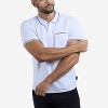 CULTURA Men's Short Sleeves 100% Cotton Polo With Jaquard Rib And Chest Rib Pocket - 3 of 4