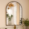 BEAUTYPEAK Arched Bathroom Mirror Wall-mounted Mirror Classic Wall Mirror for Home Decoration - 3 of 4