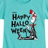 Girls' - Dr. Seuss - Cat in the Hat Happy Halloween Skeleton Cat Fitted Short Sleeve Graphic T-Shirt - 2 of 4