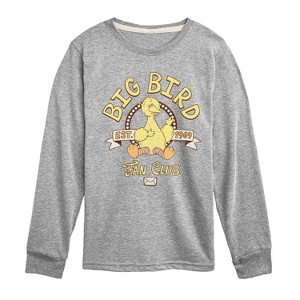 Boys' - Sesame Street - Big Bird Fan Club -Toddler and Youth Long Sleeve T-Shirt Long Sleeve Graphic T-Shirt - 1 of 3