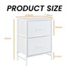 CAVINAS Small Drawer Dresser,Nightstand with Fabric Bins for Bedroom & Closet,Modern Minimalist Chest of Drawers,Sturdy Metal Frame - 3 of 4