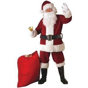 Rubies Crimson Regal Plush Men's Santa Suit - 1 of 2