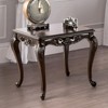 Sapphtopaz Traditional End Table with Carved Design Square Coffee Table with Curved Shape Legs Wood Side Table for Living Room, Bedroom - 3 of 4