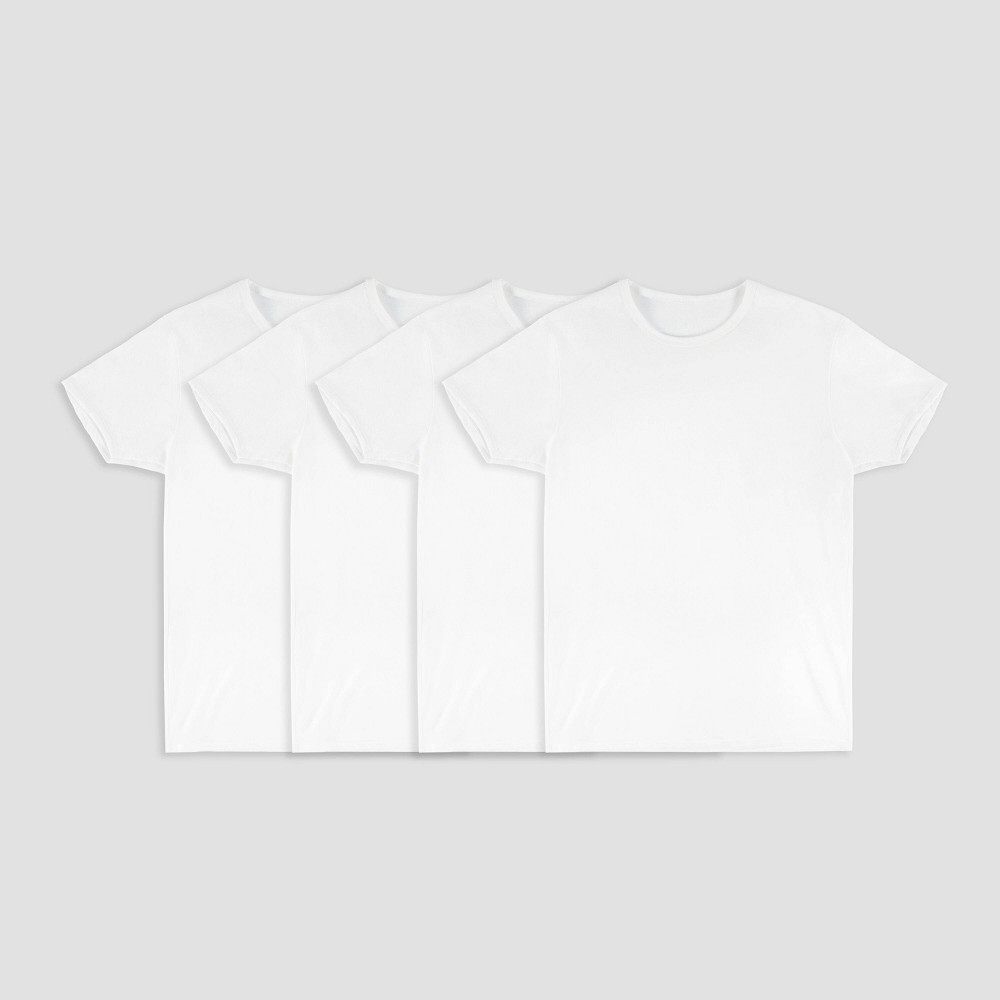 Fruit of the Loom Select Men's Comfort Supreme Cooling Blend Crew T-Shirt 4pk - White L