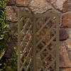 VisioGear Raised Garden Bed with Trellis, 57" Freestanding Corner Planter Box for Vine Plants Flowers, Brown, 15.75"*15.75"*57" - 4 of 4