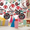 Big Dot of Happiness Christmas Pajamas - Holiday Plaid PJ Party Hanging Decor - Party Decoration Swirls - Set of 40 - 2 of 4
