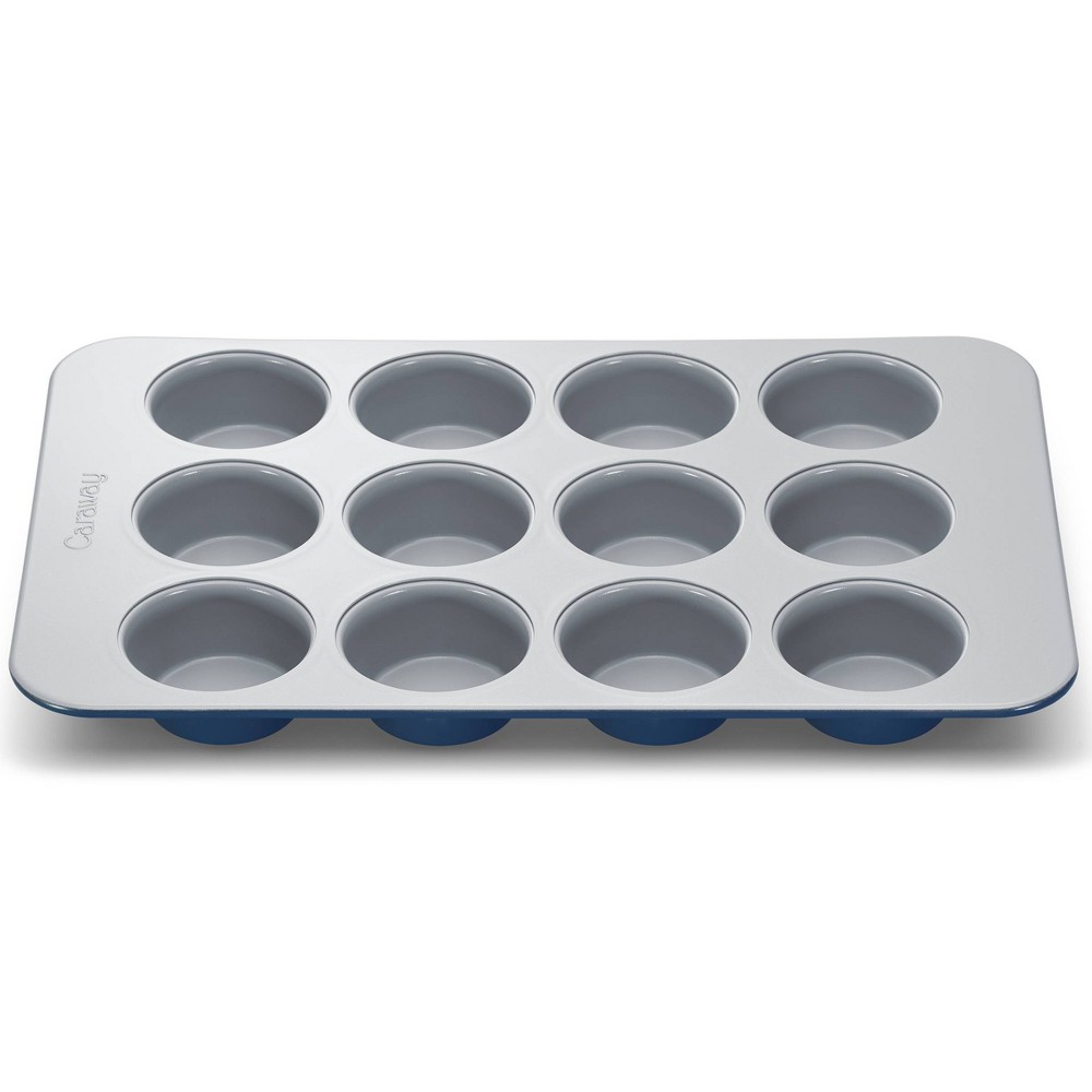 Caraway Home 10.04 Nonstick Ceramic Muffin Pan Navy