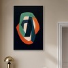 Art Remedy Distortion in Typefaces Contemporary Shapes Abstract Wall Art Framed - 2 of 4