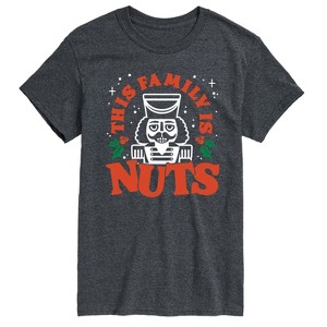 Men's - Instant Message - This Family Is Nuts Short Sleeve Graphic T-Shirt - 1 of 4