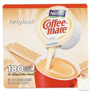 Coffee mate Liquid Coffee Creamer, Original, Mini Cups - Case of 180 - 0.38 oz - 1 of 1