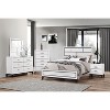 Vynxaria Contemporary 2-Drawer Nightstand/End Table - White Chalk Finish, Metal Pull Handles, Durable Wooden Build, Bedroom/Living Room Furniture - 3 of 4
