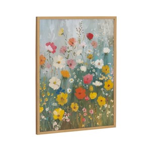 Kate & Laurel All Things Decor 16"x20" Gallery Boho Wildflower Garden Print by The Creative Bunch Studio Gold - 1 of 4