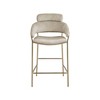 Meridian Furniture,Yara Stone Velvet Counter Stool - 3 of 4