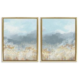 Stupell Industries White Flower Field Mountains, 31" x 25" - 1 of 4