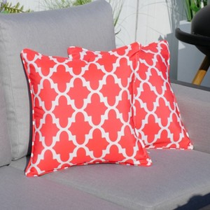 Moda Furnishings Outdoor Reversible Throw Pillow (Set of 2) - 1 of 4