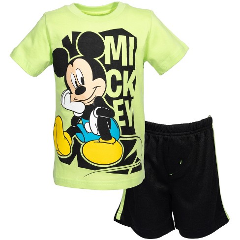 Disney Mickey Mouse Graphic Short Sleeve T-Shirt & Shorts 