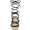 Allegra K Women's Square Toe Lace Up Platform Espadrilles Wedge Heel Sandals - 3 of 4
