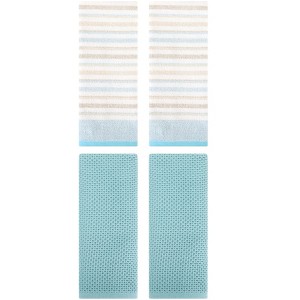 REGALWOVEN 4 Pcs Solid Bathroom Hotel and Spa Waffle Cotton Hand Towels - 1 of 4