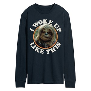 Men's - Star Wars - I Woke Up Like This Chewie Long Sleeve Graphic T-Shirt - 1 of 3