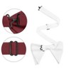 INSPIRE CHIC Men's Solid Color Satin Large Bow Tie 1 Pcs - 2 of 4