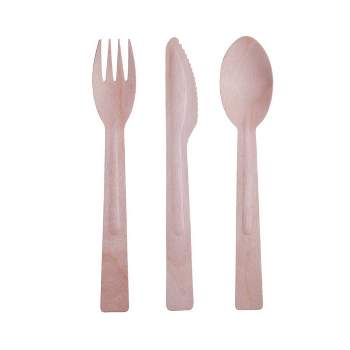 White • Gold Plastic Cutlery Set | 32 Pieces