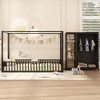 NicBex Kids Montessori Bed with Wardrobe,Full/Twin Size Floor Bed with Storage Shelves,Toddler bed for Bedroom,Black - 2 of 4