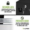 Alpine Industries Steel Indoor/Outdoor Cigarette Receptacle 1 Gallon Black (490-01-BLK) - 3 of 4