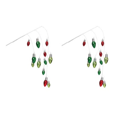 Hanging Holiday Light Spray (Set of 2)