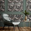 Timepiece Moonstone Grey Floral Geometric Paste the Wall Wallpaper - 2 of 4