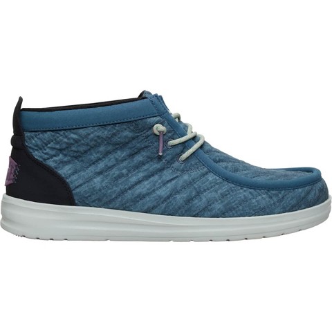 HEYDUDE Men Wally Mid Gripr Washed Quilt , Stormy Blue/Multi, 10