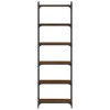 vidaXL Bookcase Storage Bookshelf Display Book Cabinet Engineered Wood - Brown Oak 23.6" x 74" - 4 of 4