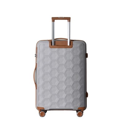 INFURNIC Bag And Luggage Sets Lightweight Hard Shell Suitcase Set 3 Piece Luggage with Rolling Wheels, Family-Friendly, Grey, 20.08"*11.81"*30.12"
