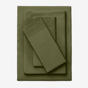 BrylaneHome BH Studio Solid Microfiber Sheet Set - 1 of 4
