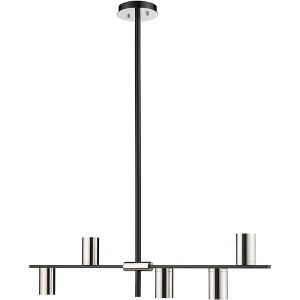 Z-Lite Calumet 5 - Light Chandelier in  Mate Black/Polished Nickel - 1 of 4