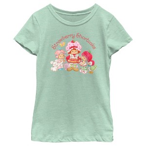 Girl's Strawberry Shortcake Cake and Pets T-Shirt - 1 of 4