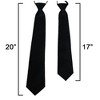 Men's Solid Color Zipper Neckties - 2 of 3