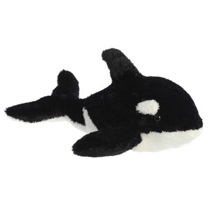 Aurora Medium Splash Flopsie Adorable Stuffed Animal Black 12" - 1 of 4