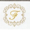 Linum Home Textiles 100% Turkish Cotton MONICA Gold Thread 2PC Embellished Hand Towel Set - 3 of 3
