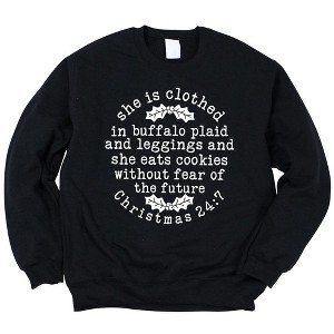 Simply Sage Market Women's Graphic Sweatshirt Christmas 24:7 - 1 of 2