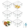 iDesign Drawer Organizer Bins - Set of 6 - Clear - 2 of 4