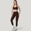 Anna-Kaci Active Women's Contoured Seam Activewear Leggings with Stretch Fit and Full Length - 3 of 4