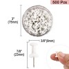 Unique Bargains Plastic Head Push Pins Thumbtacks for Home Office Bulletin Board Crafts 500 Pcs - 4 of 4