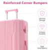 Kumasinova Hardshell Luggage Set 3 Pcs Impact-Resistant ABS Spinner Suitcases,Lightweight Durable Travel Luggage Set,20/24/28" - 4 of 4
