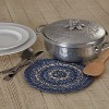 Great Falls Blue Jute Trivet 8"  VHC Brands - 2 of 4