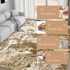 COZONY Washable Abstract Rug, Modern Marble Print Low Pile Carpet for Living Room and Office - 2 of 4