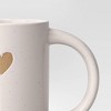 14oz Stoneware Embossed Heart Te Amo Mug Ivory - Room Essentials™ - 3 of 3