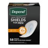 Depend Incontinence Shields/Bladder Control Pads for Men - Light Absorbency - 58ct - 2 of 4