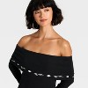 Latino Heritage Month Women's Long Sleeve Off the Shoulder Maxi Bodycon Dress - Black - 4 of 4