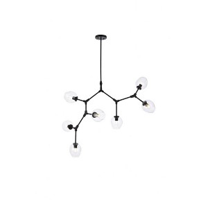 Elegant Lighting Cavoli 7 - Light Chandelier in  Black - 1 of 4